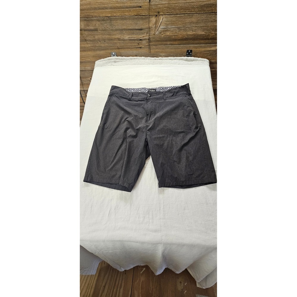 Trunks Surf & Swim Mens 38 Multi-Functional Hybrid Shorts Charcoal Grey Heather